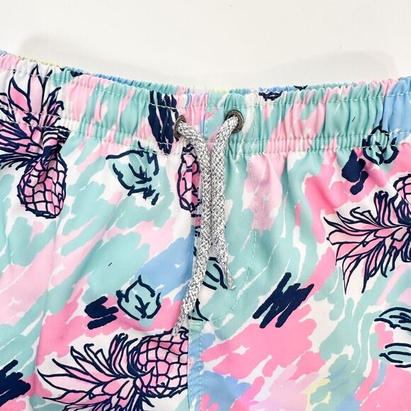 Vintage Summer Colorful Toddler Swim Shorts Sz 4 Pineapples - Picture 4 of 8